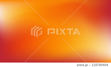 Fall gradient background. Abstract autumn colors smooth blurred backdrop, trendy soft graphic wallpaper with orange and red tones. Vector illustration 128700404