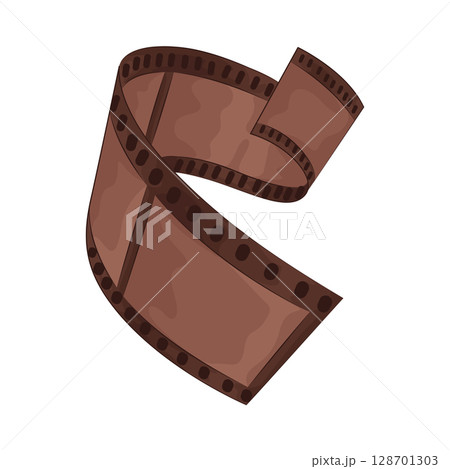 Illustration of film strip 128701303