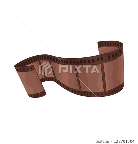 Illustration of film strip 128701304