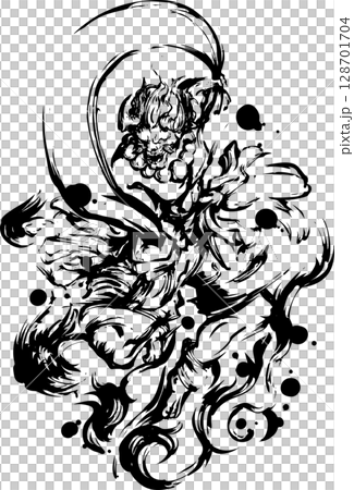 風神墨水畫 風神墨水畫 128701704