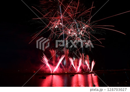 豊橋祇園祭 打上花火 豊橋祇園祭 打上花火 128703027