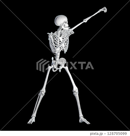 Anatomy of boxing sport, 3D illustration 128705099