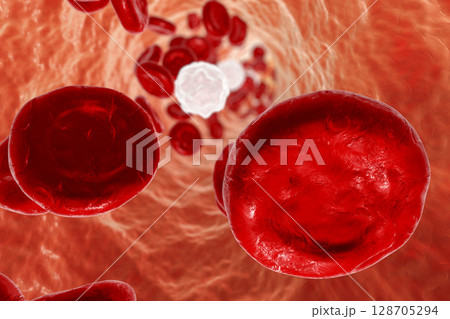 Inside blood vessel 128705294