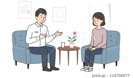 未来へ向かう！前向きな対話が生まれるカウンセリング 128706077