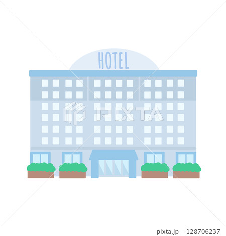 ホテル 建物 イラスト ホテル 建物 イラスト 128706237