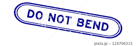 Grunge blue do not bend word rubber seal stamp on white background Grunge blue do not bend word rubber seal stamp on white background 128706315
