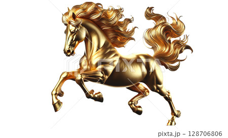 金馬の疾走 | 背景透過PNG | 300DPI 128706806