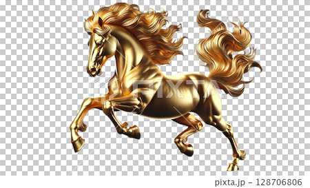 金馬の疾走 | 背景透過PNG | 300DPI 128706806