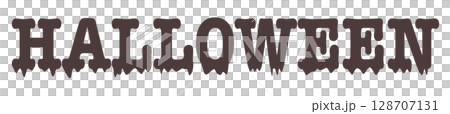 cute Halloween typography 128707131