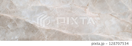 Calacatta marble texture background with natural gray-beige veins and high detail 128707534