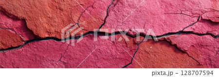Rosso Levanto broken marble texture in shades of red and pink with realistic surface detail 128707594