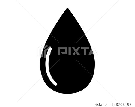 水分のアイコン　モノトーン 128708192