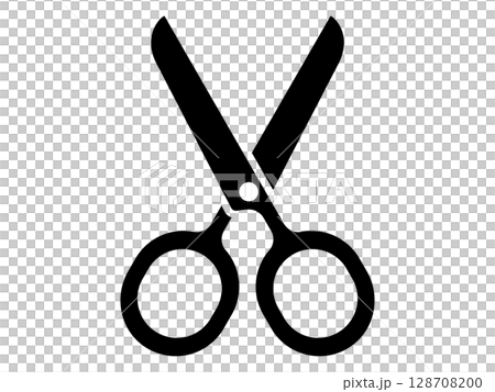 ハサミのアイコン モノトーン ハサミのアイコン モノトーン 128708200