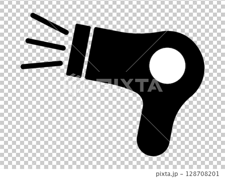 Hair dryer icon monochrome Hair dryer icon monochrome 128708201