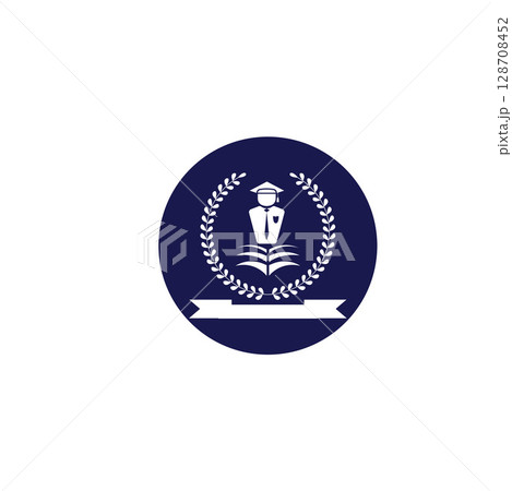 University Education Logo Design Stock Vector 128708452