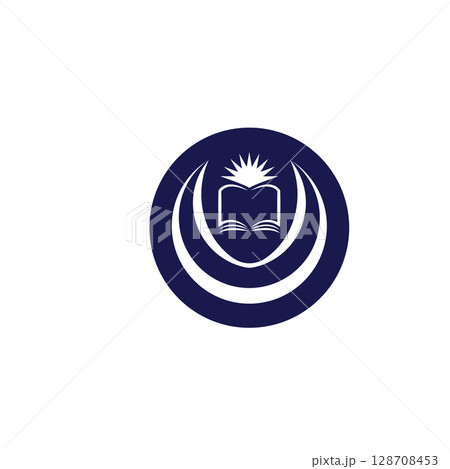 University Education Logo Design Stock Vector 128708453