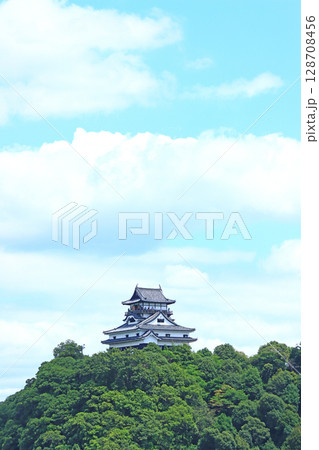 愛知県犬山市、国宝犬山城の風景 愛知県犬山市、国宝犬山城の風景 128708456