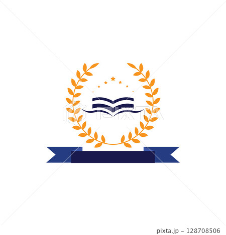 University Education Logo Design Stock Vector 128708506