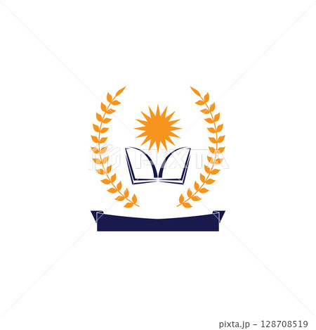 University Education Logo Design Stock Vector 128708519