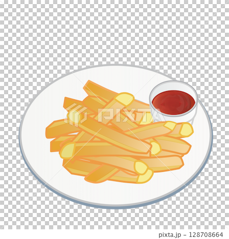 フレンチフライのイラスト 128708664