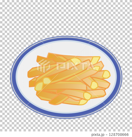 French fries illustration French fries illustration 128708666