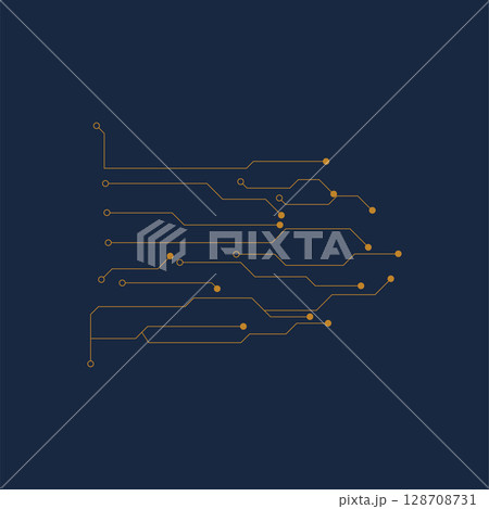 Circuit illustration design vector symbol logo technology Circuit illustration design vector symbol logo technology 128708731