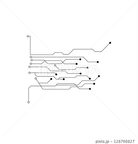 Circuit illustration design vector symbol logo technology Circuit illustration design vector symbol logo technology 128708827