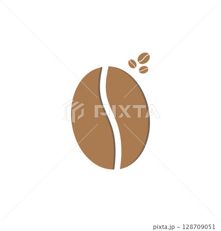 Coffee beans Logo Template vector icon design 128709051
