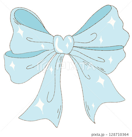 watercolor hand drawn ribbon watercolor hand drawn ribbon 128710364