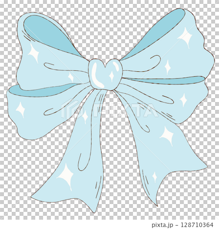 watercolor hand drawn ribbon watercolor hand drawn ribbon 128710364