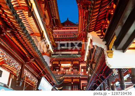 上海豫園の風景 128710430