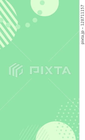 パステルカラーのポップな幾何学模様の背景フレーム パステルカラーのポップな幾何学模様の背景フレーム 128711157
