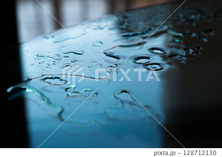 Rain drops on the window. Water drops Rain drops on the window. Water drops 128712130