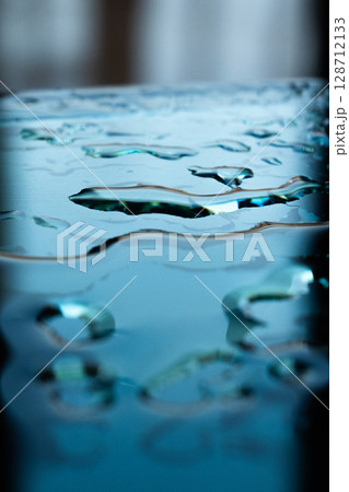 Rain drops on the window. Water drops 128712133