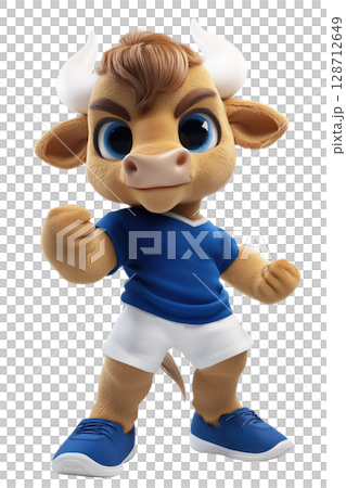 A mascot bull 128712649
