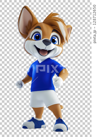 A mascot dog hound 128712650