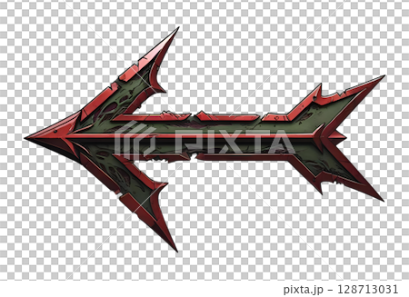 かっこいいグラフィックの矢印デザイン 128713031