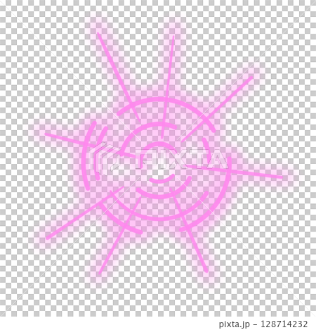 光るスコープエフェクト(ピンク) 128714232