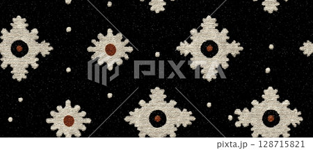 Detailed Seamless Pattern in Traditional Aitelaiti Style Design 128715821