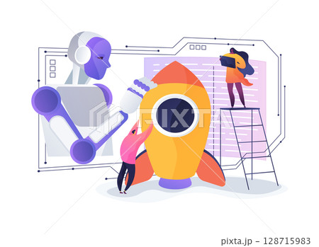 Digital Accelerators for Startups abstract concept vector illustration. 128715983