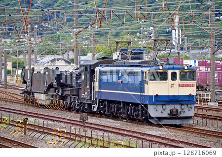 東海道本線 相模貨物 JR貨物 EF65-2085(新鶴見)+ヨ8629+シキ801B2 東海道本線 相模貨物 JR貨物 EF65-2085(新鶴見)+ヨ8629+シキ801B2 128716069