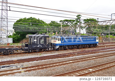 東海道本線　相模貨物　JR貨物　EF65-2085（新鶴見）＋ヨ8629＋シキ801B2 128716071