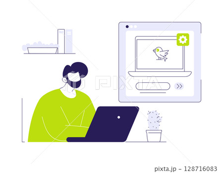 Operating system abstract concept vector illustration. Operating system abstract concept vector illustration. 128716083