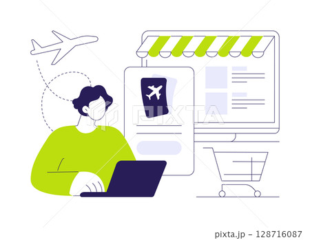 Ticketing software abstract concept vector illustration. 128716087