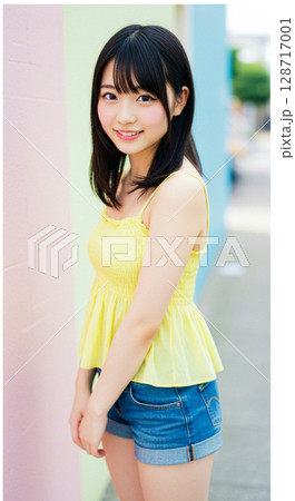 若い女性のポートレート［AI生成画像］ 128717001