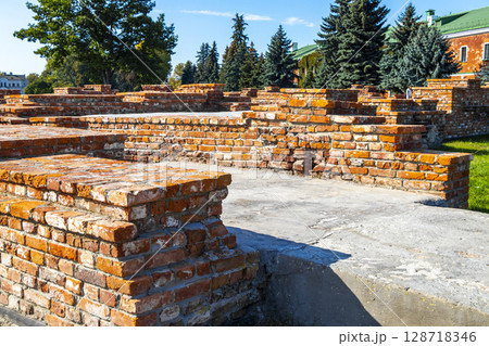 Old Brest Fortress castle building walls and gates ruins Belarus. Old Brest Fortress castle building walls and gates ruins Belarus. 128718346