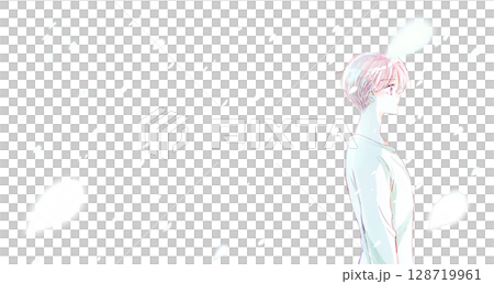 雄性上身花瓣空白 128719961