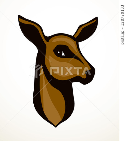 Beautiful noble deer. Vector drawing Beautiful noble deer. Vector drawing 128720133