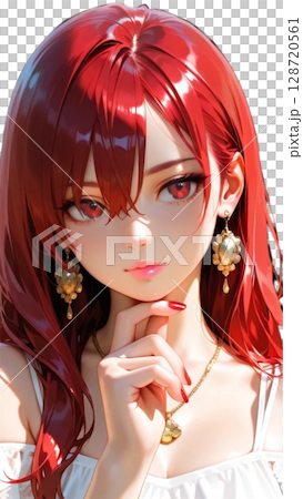 red hair girl 128720561