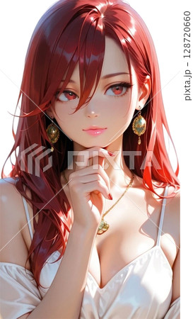 ドレスを着た女性 128720660